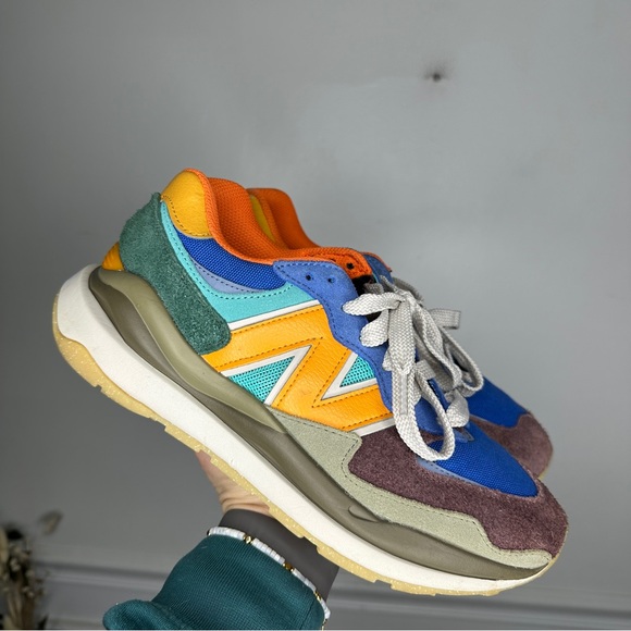 New Balance NB 57/40 Cobalt Marigold Dark Camo M5740TRB Mens 8.5 - Picture 2 of 11